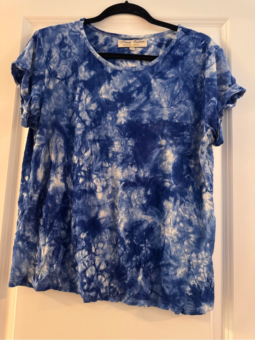 Blue Tie-Dye Short Sleeve Tee by Prairie Cotton